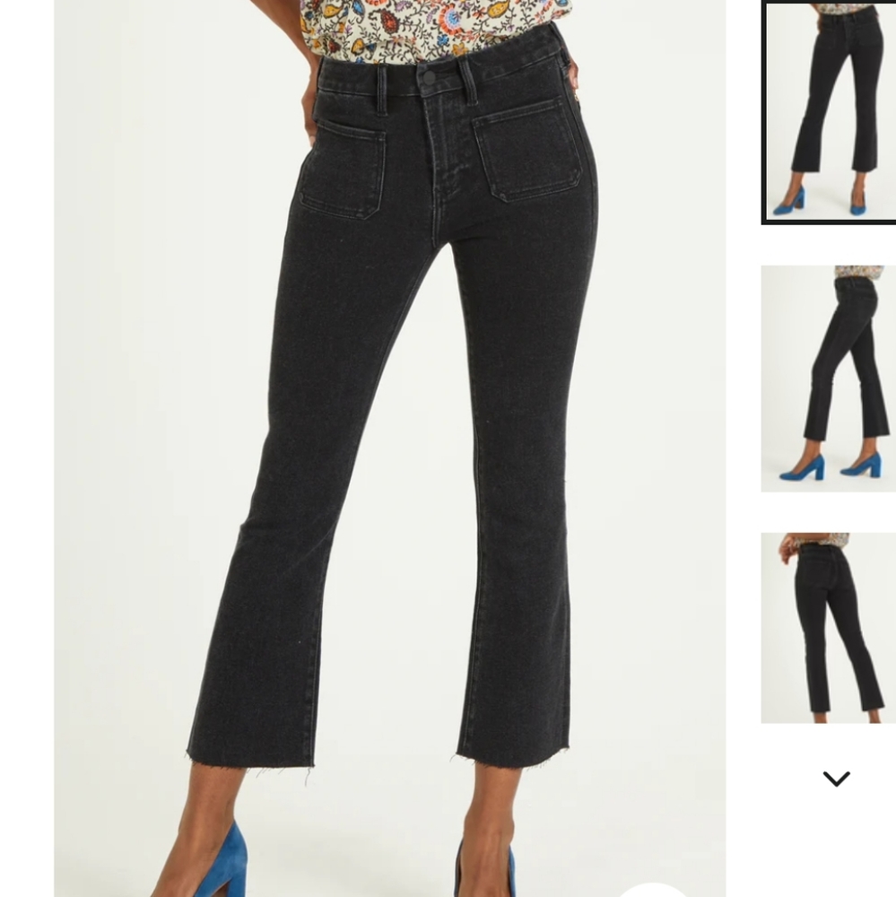 Dear John High Rise Cropped Flare Jeans